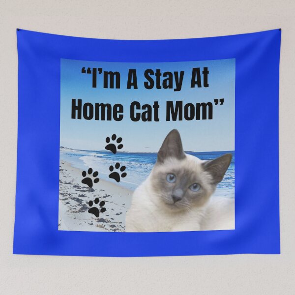Item preview, "Stay At Home Cat Mom - Purrfectly Dedicated" designed and sold by Mrpalaad.