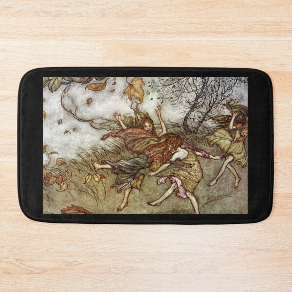 Item preview, Autumn Fairies Dancing in the Wind - Arthur Rackham designed and sold by forgottenbeauty.