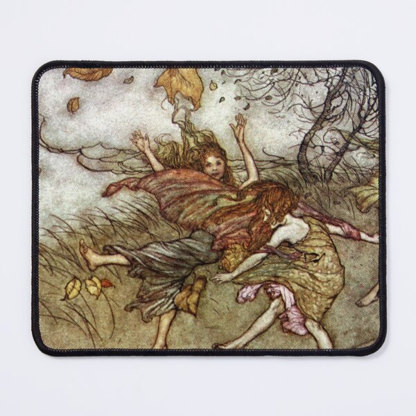 Item preview, Autumn Fairies Dancing in the Wind - Arthur Rackham designed and sold by forgottenbeauty.