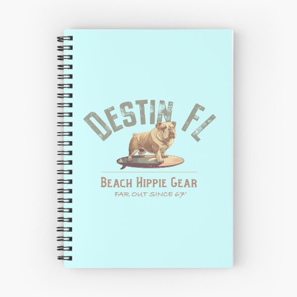 Item preview, Destin Florida Beach Hippie Gear Bulldog Surfboard Design designed and sold by Futurebeachbum.