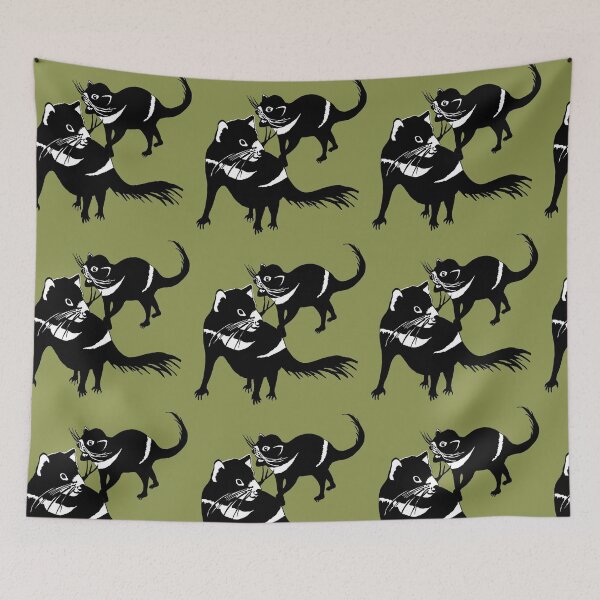 Item preview, Pair of Tasmanian Devils Endangered designed and sold by topologydesign.