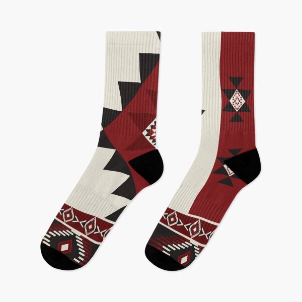 Item preview, Geometric Ethnic seamless in a red and black background designed and sold by kasune-shop.