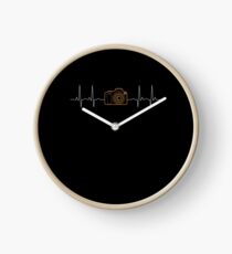 Photographer Gift Camera Heartbeat Event Bird Wedding Photography Clock