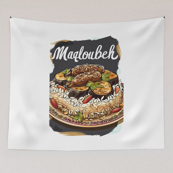 Item preview, Magloubeh Upside Down Delight: Savor the Rich, Layered Aubergines Flavors of Authentic Middle Eastern Cuisine designed and sold by FUNqoosh.