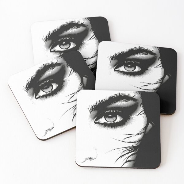 Item preview, silhouette sketch of a beautiful womans eye print designed and sold by dcrc.