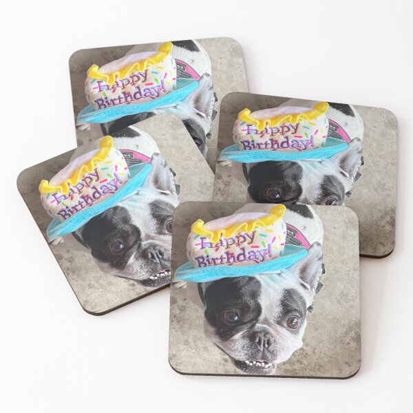 Item preview, French Bulldog Happy Birthday designed and sold by SpikeWear.