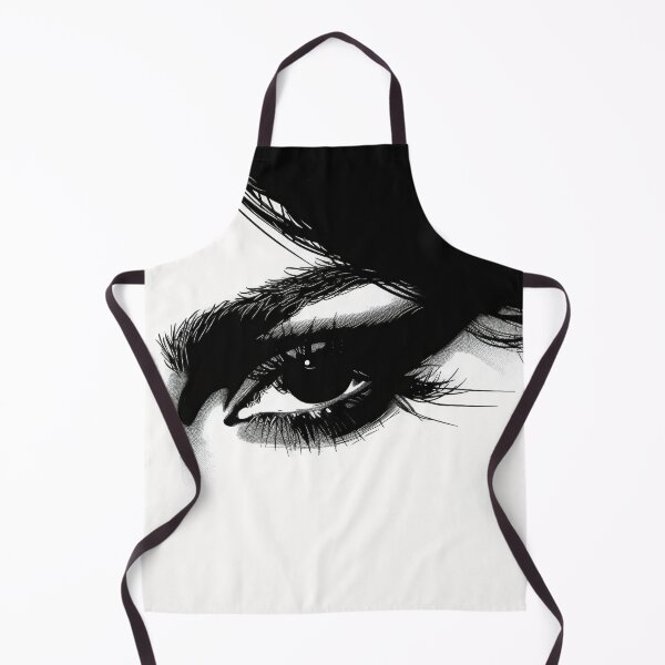 Item preview, Silhouette sketch of a beautiful womans eye print designed and sold by dcrc.