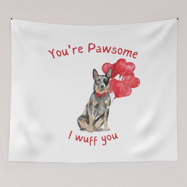 Item preview, Australian Cattle Dog My Valentine  designed and sold by beastieboutique.