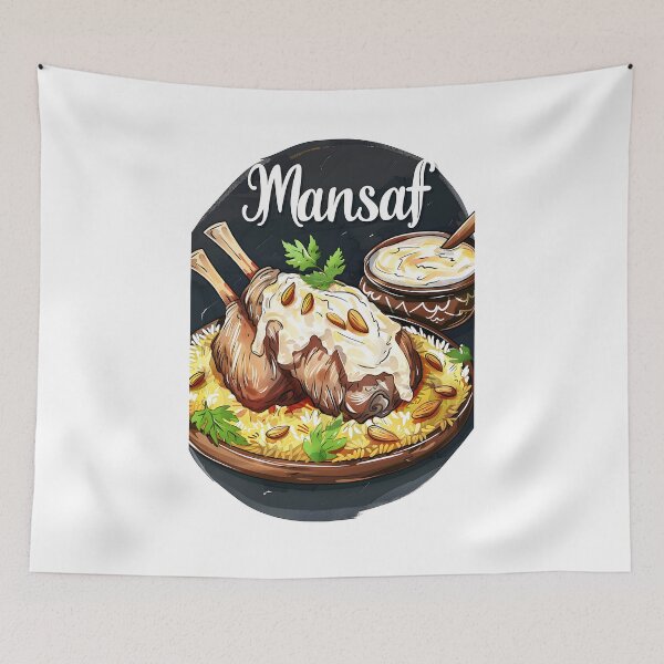 Item preview, Jordan Mansaf: Savor the Rich, Traditional Flavors of Authentic Middle Eastern Cuisine منسف جميد كركي designed and sold by FUNqoosh.
