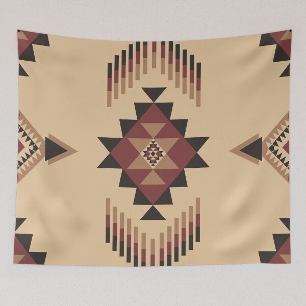 Item preview, Geometric seamless pattern in a brown background designed and sold by kasune-shop.