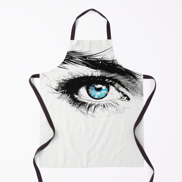 Item preview, silhouette sketch of a beautiful womans eye print designed and sold by dcrc.