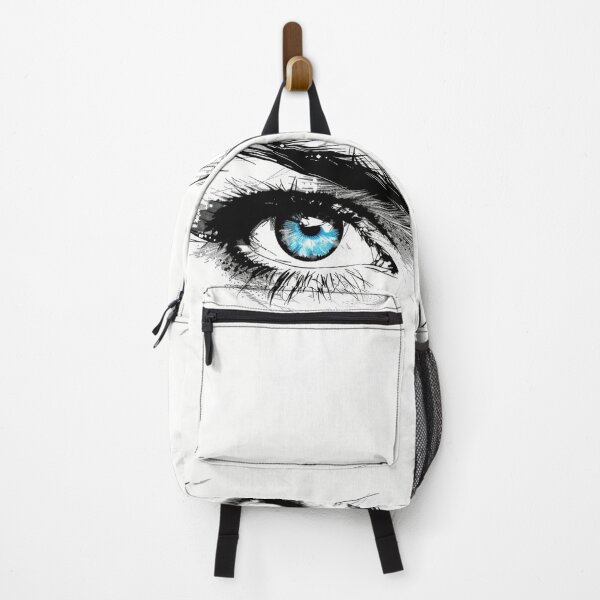 Item preview, silhouette sketch of a beautiful womans eye print designed and sold by dcrc.