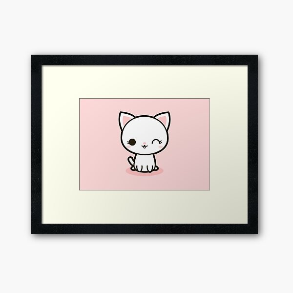 Gato blanco kawaii» de peppermintpopuk, Redbubble