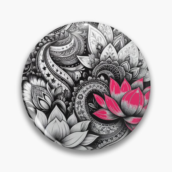 Item preview, Red Lotus Paisley designed and sold by ThreadBorne.