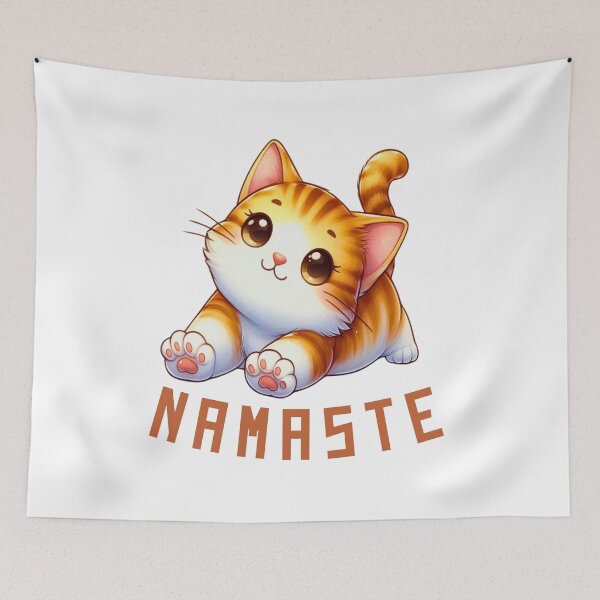 Item preview, Yoga Cat | Namaste | Motivational Cute Kitty | Meditation designed and sold by Chic-Fun.