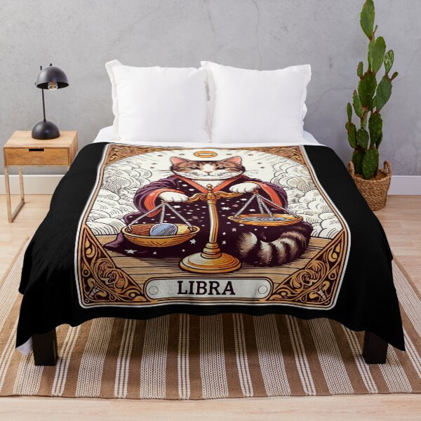 Item preview, Cat Tarot Card Libra designed and sold by Ikibrai.