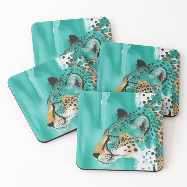 Item preview, Teal cheetah  designed and sold by Roxburylane.