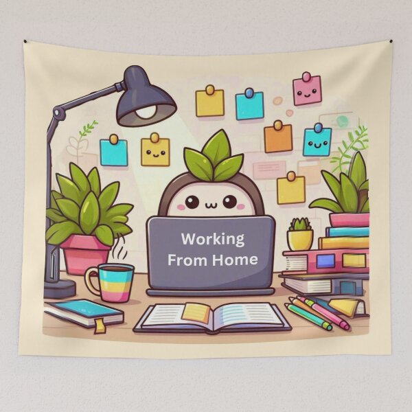 Item preview, Working From Home designed and sold by Myra365Art.