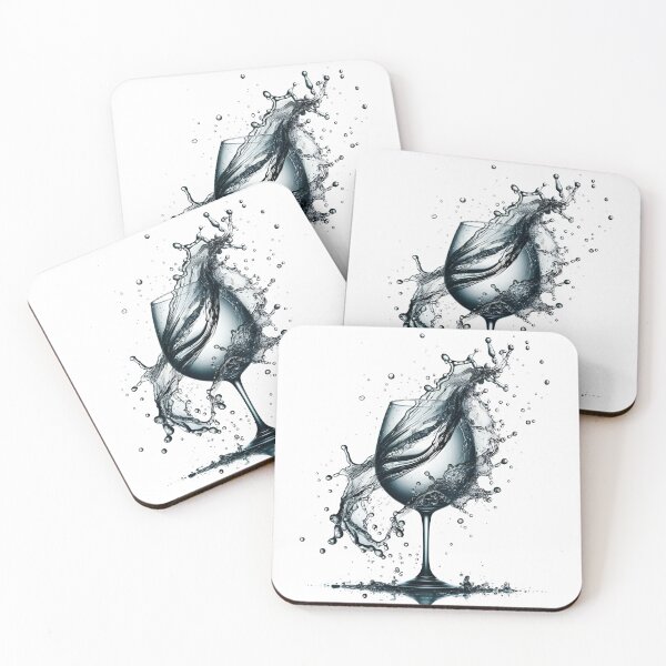 Item preview, Collision of Elegance: Wine Glasses in Motion designed and sold by daruneenok.