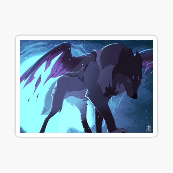 tattered feathers Sticker