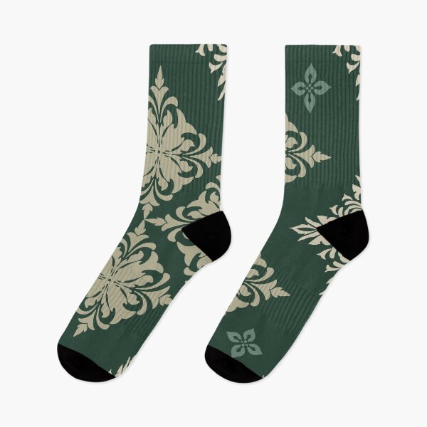 Item preview, Floral Patterns on a dark green Background designed and sold by kasune-shop.