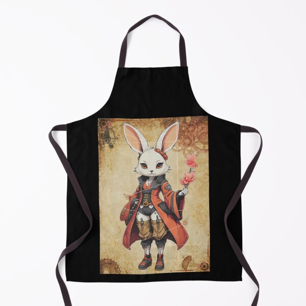 Item preview, Minimalistic Steampunk Print Stylish Animated Bunny designed and sold by Dynke.