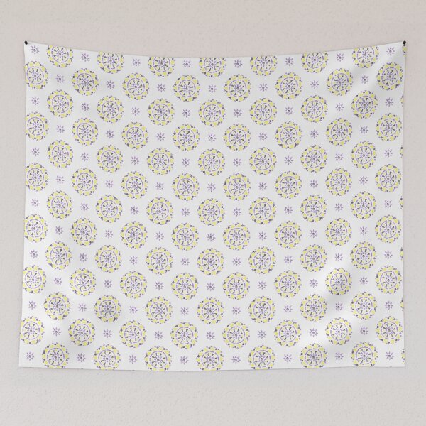 Item preview, Mandala Purple Yellow Black Nonbinary Pride Flag designed and sold by JoyfulJen.