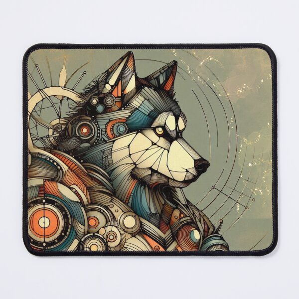 Item preview, Elegant Canine Warrior Illustration Husky Dog in Armor designed and sold by Dynke.