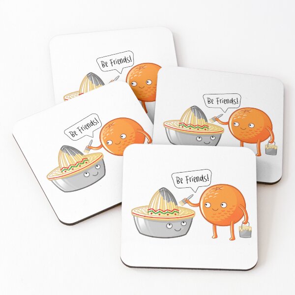 Item preview, A friendship between an orange and a citrus juicer! designed and sold by BaldandBold.