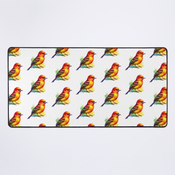 Item preview, Watercolor Summer Tanager Bird designed and sold by TheAnimalZ00.