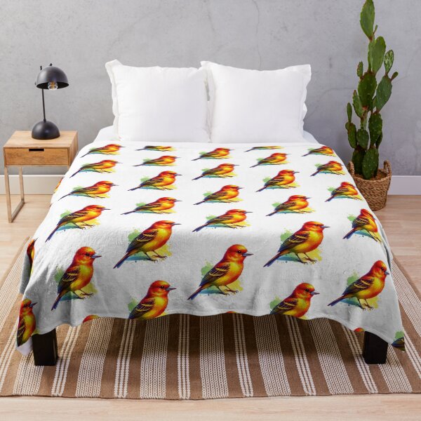 Item preview, Watercolor Summer Tanager Bird designed and sold by TheAnimalZ00.