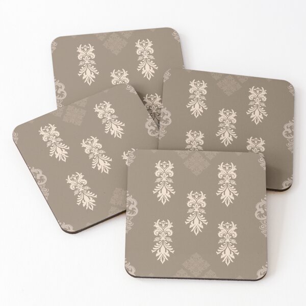 Item preview, Vintage Damask Seamless pattern in a brown background designed and sold by kasune-shop.
