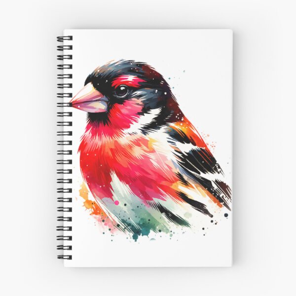 Item preview, Watercolor Rose Breasted Grosbeak  designed and sold by TheAnimalZ00.