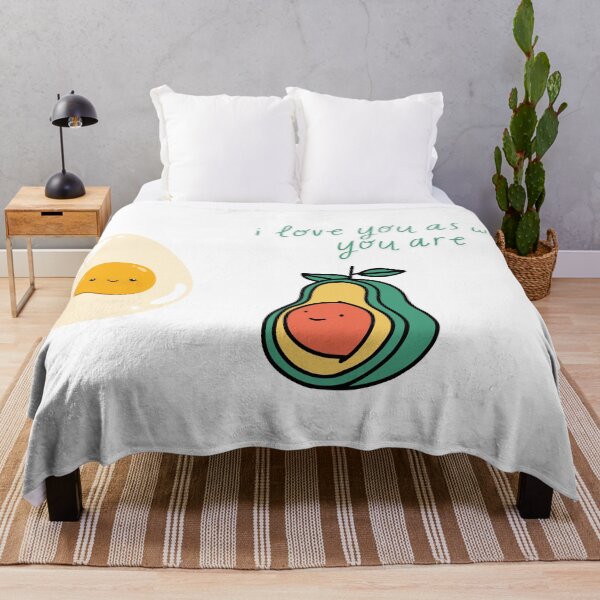 Item preview, I Love You As Who You Are - Cute Avocado and Egg Illustration designed and sold by MaverickMarks.