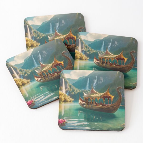 Item preview, Enchanted Lake of the Magical Boat designed and sold by BlareBlare.