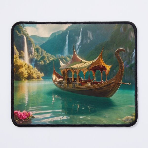 Item preview, Enchanted Lake of the Magical Boat designed and sold by BlareBlare.