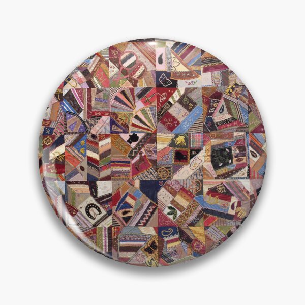 Artikelvorschau, Klassischer amerikanischer Crazy Patchwork Quilt entworfen und verkauft von AnimaliaStar.
