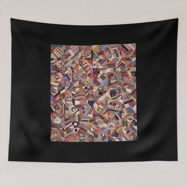 Item preview, Classic American Crazy Patchwork Quilt designed and sold by AnimaliaStar.