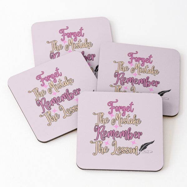 Item preview, Motivational Forget The Mistake, Remember The Lesson designed and sold by AlienOccupation.