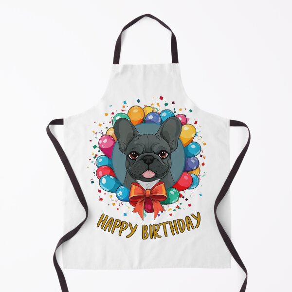 Item preview, Birthday French Bulldog - blue - gray - Happy Birthday! designed and sold by wotsthis.