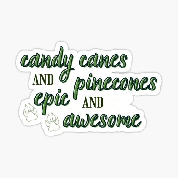 Item preview, wolfsong: candy canes and pinecones designed and sold by weightyghosts.