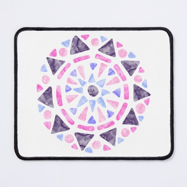 Item preview, Mandala Purple Blue Pink Omnisexual Pride Flag designed and sold by JoyfulJen.