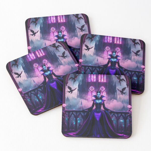 Item preview, Neon Gothic Queen: Reign of the Midnight Rose designed and sold by ArtGotika.