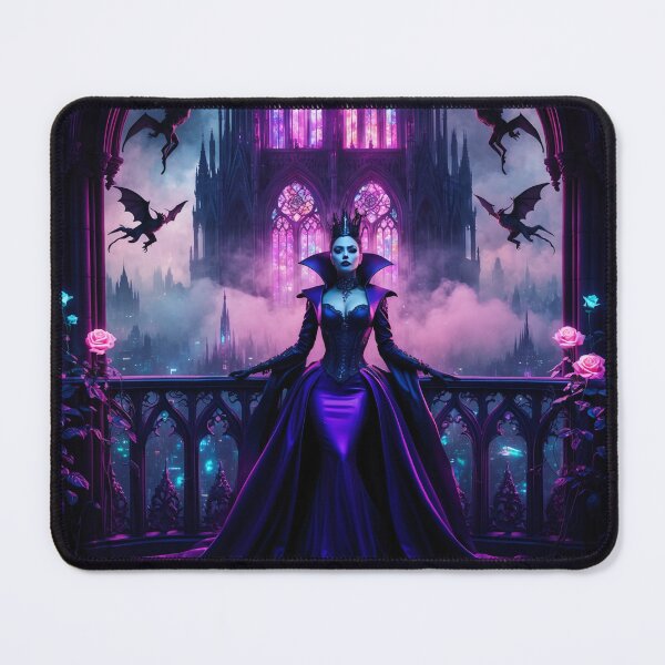 Item preview, Neon Gothic Queen: Reign of the Midnight Rose designed and sold by ArtGotika.