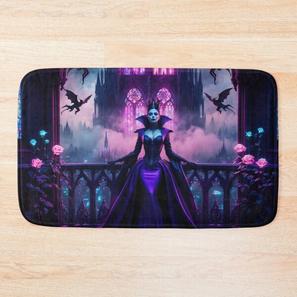 Item preview, Neon Gothic Queen: Reign of the Midnight Rose designed and sold by ArtGotika.