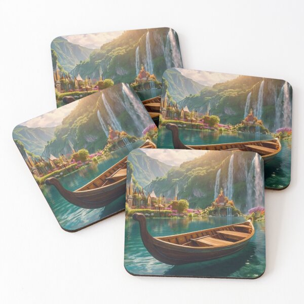 Item preview, Fairy Tale Boat by the Cascading Falls designed and sold by BlareBlare.
