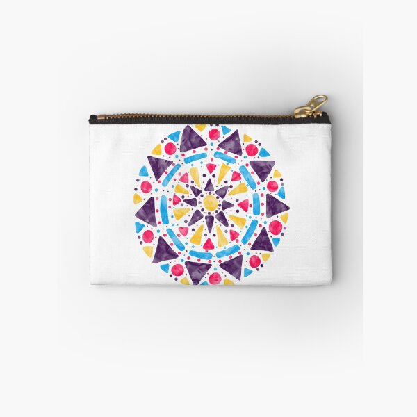Item preview, Mandala Polyamory Pride Flag Red Blue Purple Gold designed and sold by JoyfulJen.