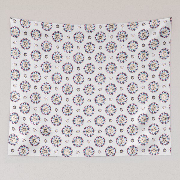 Item preview, Mandala Polyamory Pride Flag Red Blue Purple Gold designed and sold by JoyfulJen.