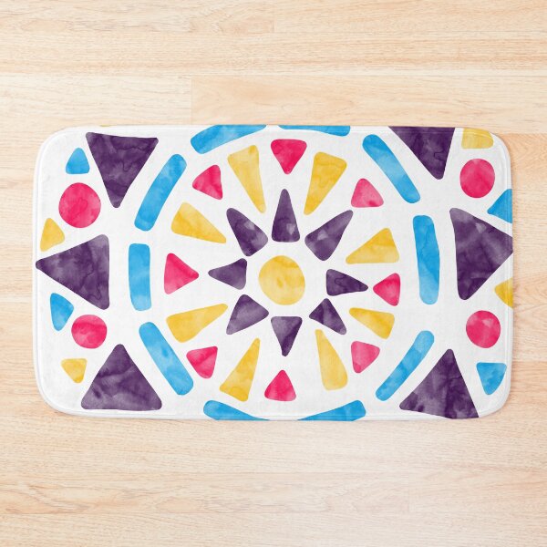 Item preview, Mandala Polyamory Pride Flag Red Blue Purple Gold designed and sold by JoyfulJen.