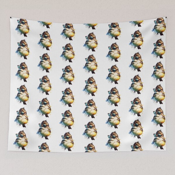 Item preview, Watercolor Eastern Phoebe Wearing Sunglasses designed and sold by TheAnimalZ00.